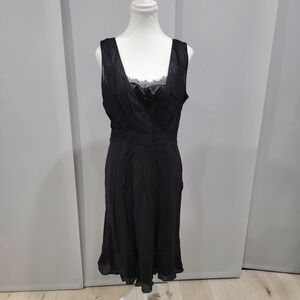 Ann Taylor Factory Black Midi Dress